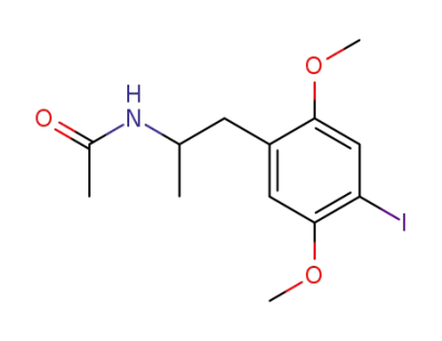 (+/-)-N-acetyl-1-(2,5-dimethoxy-4-iodophenyl)-2-aminopropane